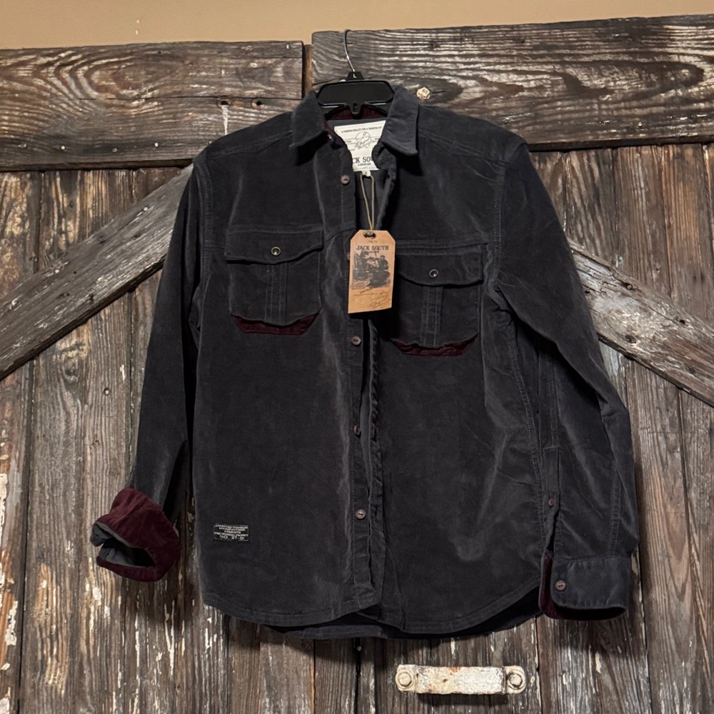Men's Black Shirt Jacket